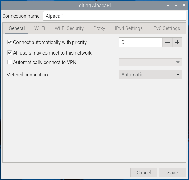 Networking General Settings